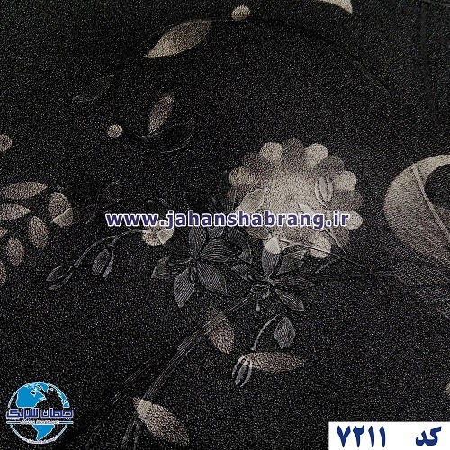 طرح‏ ‏کاغذ‏ ‏دیواری مشکی برجسته مات‏ ‏یورو دکور‏ ‏‏کد 7211