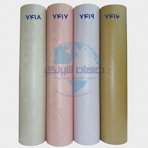 طرح‏ ‏کاغذ‏ ‏دیواری‏ سبزروشن ‏‏برجسته‏ ‏‏مات‏ ‏یورو دکور‏ ‏‏کد ‏7418