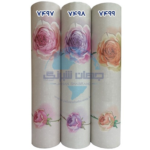 طرح‏ ‏کاغذ‏ ‏دیواری رز نارنجی برجسته مات‏ ‏یورو دکور‏ ‏‏کد ‏7499