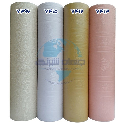 طرح‏ ‏کاغذ‏ ‏دیواری داماسک گلبهی برجسته مات‏ ‏یورو دکور‏ ‏‏کد ‏7413