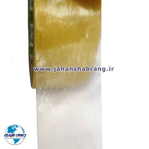 چسب‏ ‏دوطرفه‏ ‏‏شیشه‌ای استوک زرد 100cm*25m ‏کد‏ DY107
