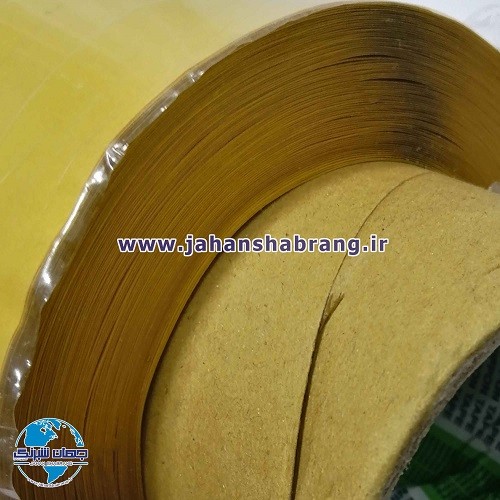 چسب‏ ‏دوطرفه‏ آدامسی فومی سفید روکش زرد یک‌رو کاغذ 102cm*25m ‏کد‏ APC-93