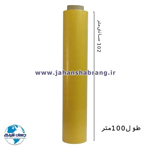 چسب‏ ‏دوطرفه‏ ‏‏شیشه‌ای روکش زرد 102cm*100m ‏کد‏ TP16