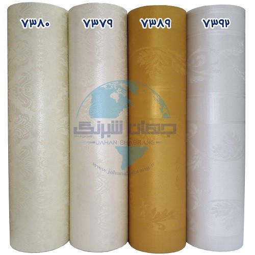 طرح‏ ‏کاغذ‏ ‏دیواری‏ سفید برجسته ‏‏مات‏ ‏یورو دکور‏ ‏‏کد 7392