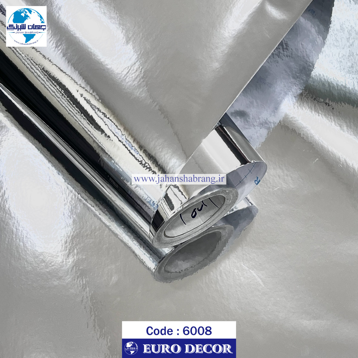 دکوری‏ ‏دیسکاوری‏‏ براق ‏استیل‏ ‏‎‏یورو دکور‏ ‏‏کد ‏‎6008‎
