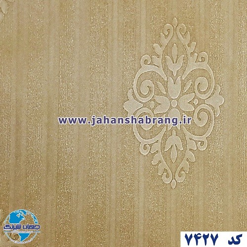 طرح‏ ‏کاغذ‏ ‏دیواری‏ طلایی ‏‏برجسته مات‏ ‏یورو دکور‏ ‏‏کد ‏7427