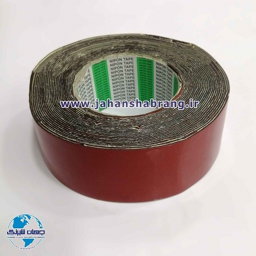 چسب‏ ‏دوطرفه‏ فومی مشکی دو رو کاغذ قرمز و زرد 2 سانتی ‏کد‏ RTF-2B-2
