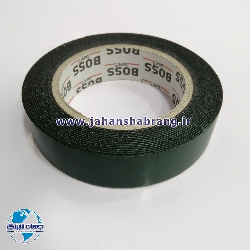 چسب‏ ‏دوطرفه‏ ‏‏فوم‏ ‏مشکی‏ ‏‏روکش‏ ‏سبز 1 سانتی‎ ‏کد‏ TP20-1