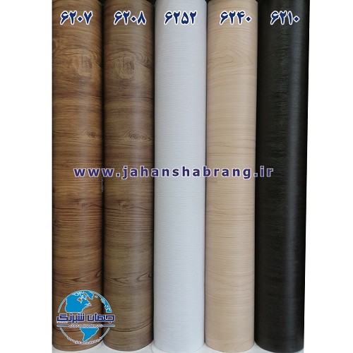 دکوری طرح چوب سفید برجسته مات یورو دکور کد 6252