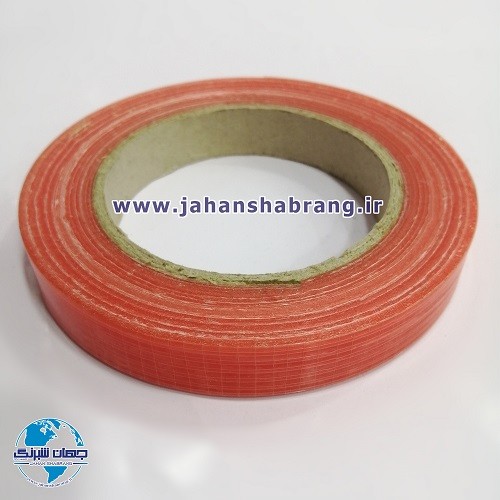 چسب‏ ‏دوطرفه‏ شیشه‌ای نخ‌دار قرمز 1 سانتی‎ ‏کد‏ 1-‏‎TESA