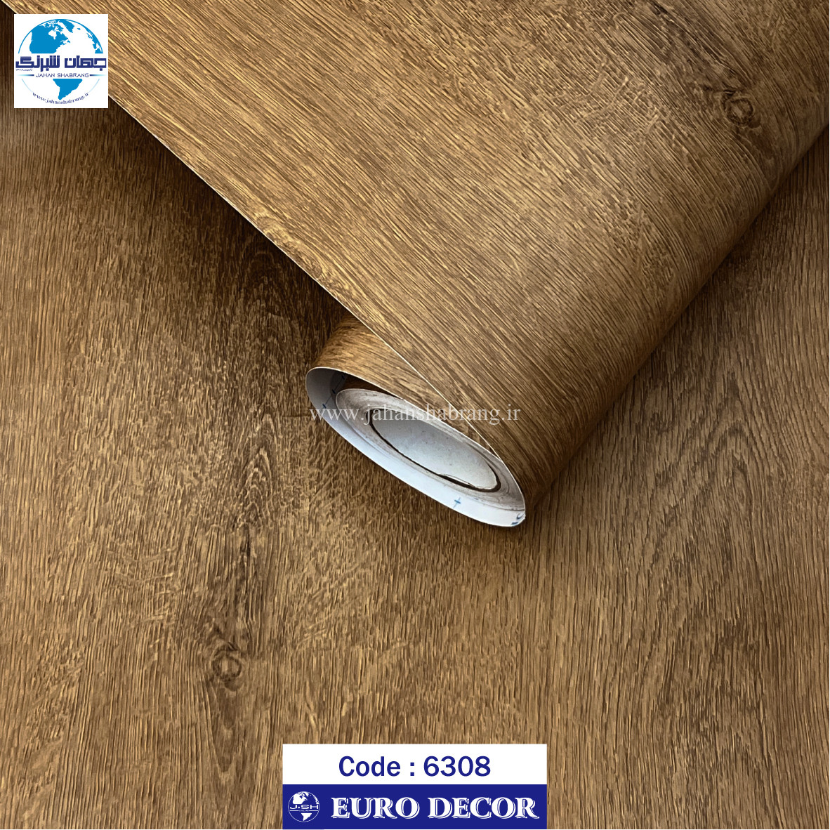 دکوری طرح چوب دارچینی برجسته مات یورو دکور کد 6308