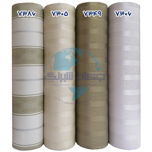 طرح‏ ‏کاغذ‏ ‏دیواری سفید برجسته مات‏ ‏یورو دکور‏ ‏‏کد ‏7306