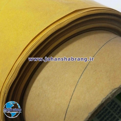 چسب‏ ‏دوطرفه‏ ‏‏شیشه‌ای استوک زرد 100cm*25m ‏کد‏ DY107