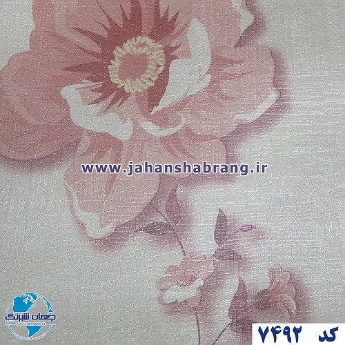 طرح‏ ‏کاغذ‏ ‏دیواری گل نارنجی برجسته مات‏ ‏یورو دکور‏ ‏‏کد ‏7492
