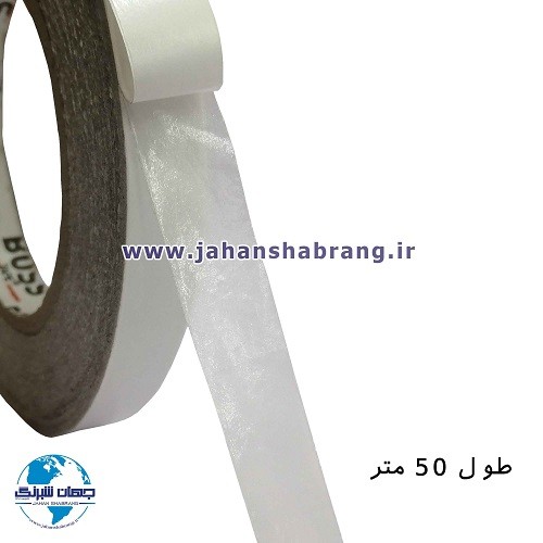 چسب‏ ‏دوطرفه‏ سلولوزی 102cm*50m‎ ‏کد‏ TP11