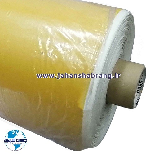 چسب‏ ‏دوطرفه‏ فوم سفید روکش زرد 102cm*50m ‏کد‏ TP14