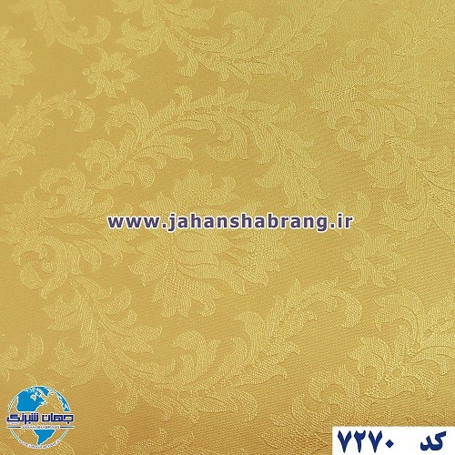 طرح‏ ‏کاغذ‏ ‏دیواری داماسک طلایی برجسته مات‏ ‏یورو دکور‏ ‏‏کد 7270