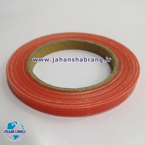 چسب‏ ‏دوطرفه‏ شیشه‌ای نخ‌دار قرمز 1 سانتی‎ ‏کد‏ 1-‏‎TESA