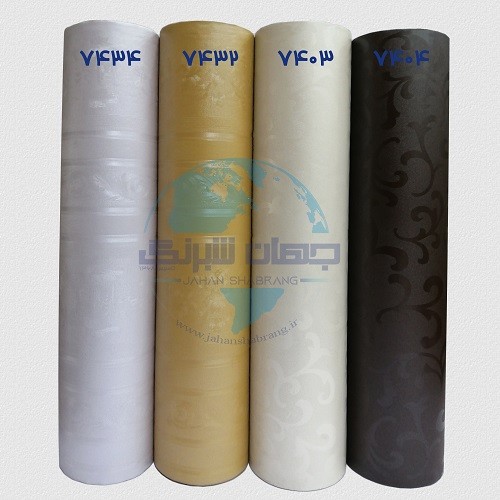 طرح‏ ‏کاغذ‏ ‏دیواری‏ قهوه‌ای تیره ‏‏برجسته مات‏ ‏یورو دکور‏ ‏‏کد ‏7404