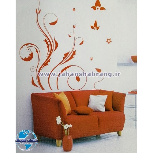 استیکر تزئینی پیچک ساده کد 003