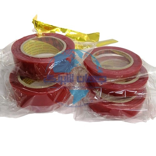 چسب‏ ‏دوطرفه‏ ‏‏ژله‌ای قرمز 1 سانتی‎ ‏کد‏ 1-‏‎TP21