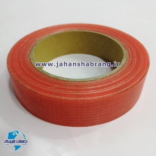 چسب‏ ‏دوطرفه‏ شیشه‌ای نخ‌دار قرمز 1 سانتی‎ ‏کد‏ 1-‏‎TESA