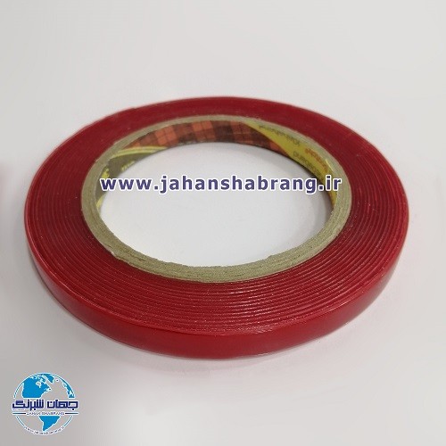 چسب‏ ‏دوطرفه‏ ‏‏ژله‌ای قرمز 1 سانتی‎ ‏کد‏ 1-‏‎TP21
