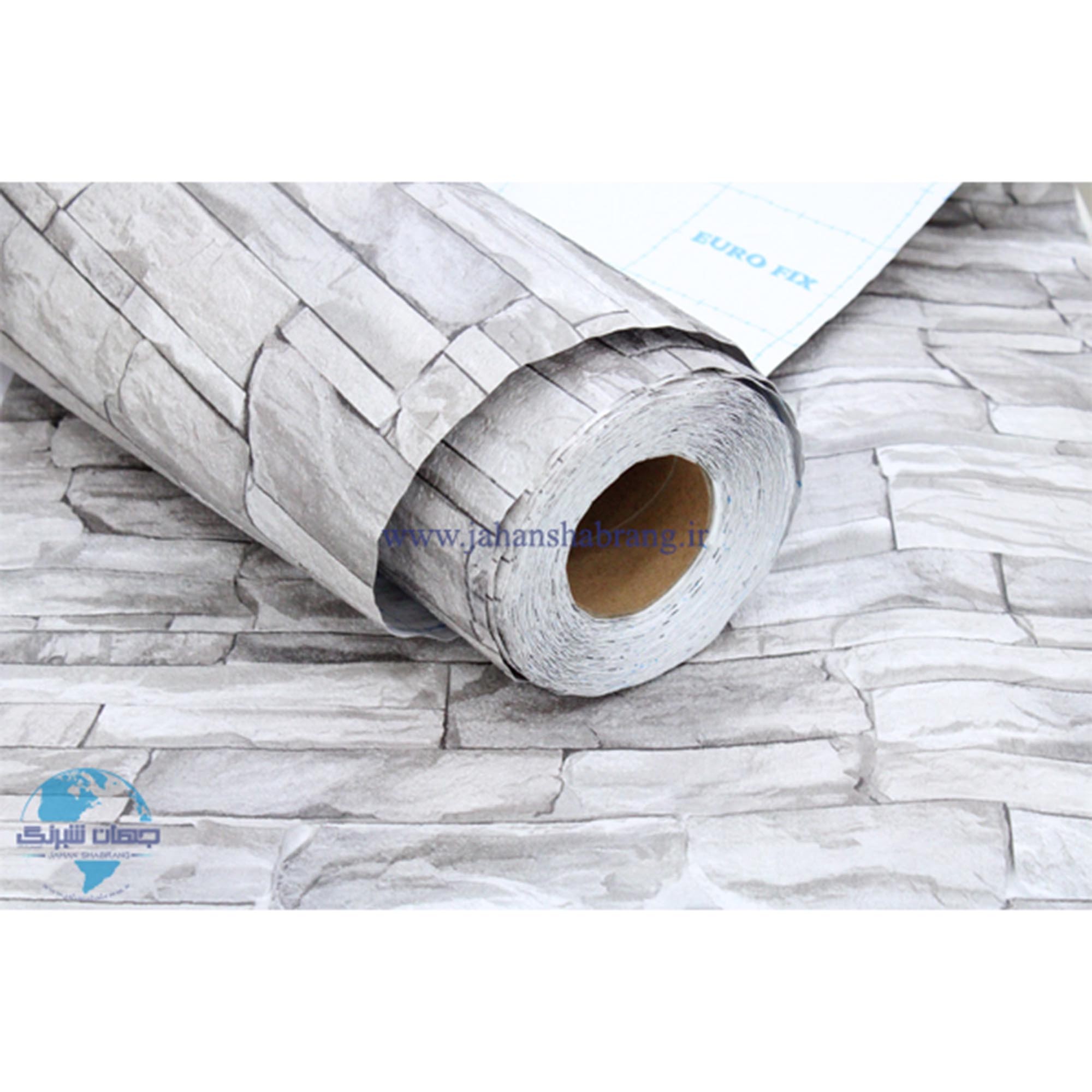 دکوری طرح آجر آنتیک طوسی پفکی مات یورو دکور کد 8224