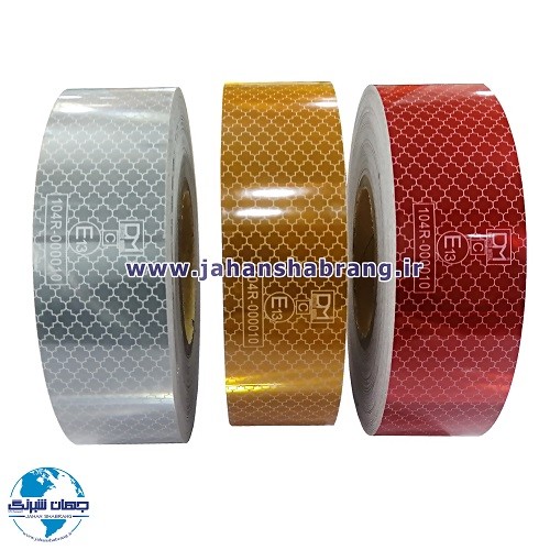 نوار شبرنگ 5سانتی لانه‌زنبوری HIP پرسماتیک سفید 10ساله (واترمارک) NDMS-5W
