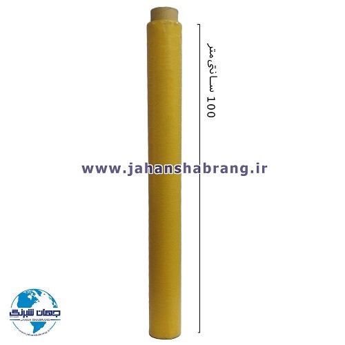 چسب‏ ‏دوطرفه‏ ‏‏شیشه‌ای استوک زرد 100cm*25m ‏کد‏ DY107