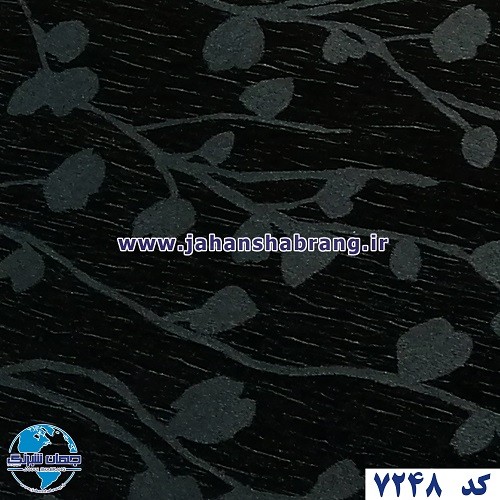 طرح‏ ‏کاغذ‏ ‏دیواری مشکی برجسته مات‏ ‏یورو دکور‏ ‏‏کد 7248