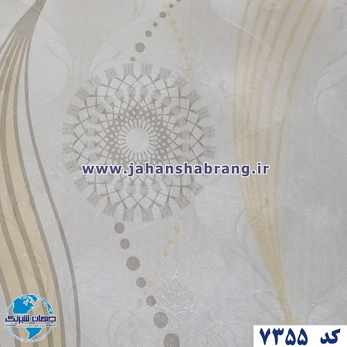 طرح‏ ‏کاغذ‏ ‏دیواری‏ کرم‌طلایی برجسته ‏‏مات‏ ‏یورو دکور‏ ‏‏کد ‏7355
