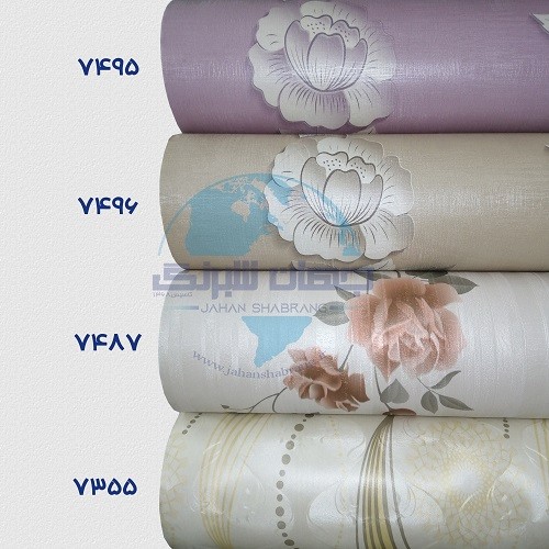 طرح‏ ‏کاغذ‏ ‏دیواری‏ کرم‌طلایی برجسته ‏‏مات‏ ‏یورو دکور‏ ‏‏کد ‏7355