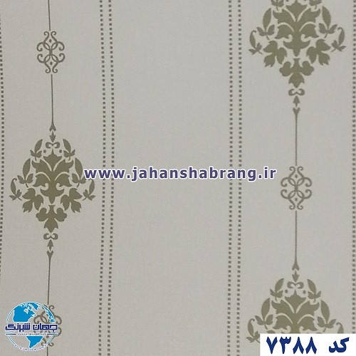 طرح‏ ‏کاغذ‏ ‏دیواری‏ کرم‌روشن ‏‏برجسته‏ ‏‏مات‏ ‏یورو دکور‏ ‏‏کد ‏7388