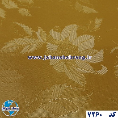 طرح‏ ‏کاغذ‏ ‏دیواری طلایی برجسته مات‏ ‏یورو دکور‏ ‏‏کد 7260