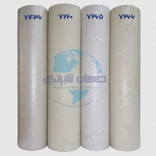 طرح‏ ‏کاغذ‏ ‏دیواری‏ کرم‌روشن ‏‏برجسته‏ ‏‏مات‏ ‏یورو دکور‏ ‏‏کد ‏7220