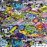 بمب‏ ‏استیکر‏ ‏‏فانتزی‏ ‎‏یورو دکور‏ کد ‏‎B-303‎