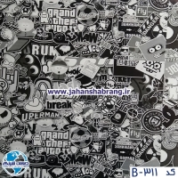 بمب‏ ‏استیکر‏ ‏‏فانتزی‏ ‎‏یورو دکور‏ کد ‏‎B-311