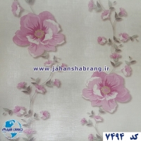 طرح‏ ‏کاغذ‏ ‏دیواری گل صورتی برجسته مات‏ ‏یورو دکور‏ ‏‏کد ‏7494