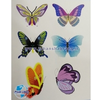 استیکر تزئینی پروانه‌های بنفش کد 094