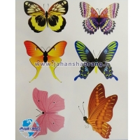 استیکر تزئینی پروانه‌های نارنجی کد 095
