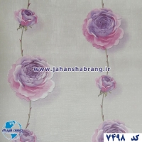 طرح‏ ‏کاغذ‏ ‏دیواری رز بنفش برجسته مات‏ ‏یورو دکور‏ ‏‏کد ‏7498