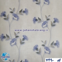 طرح‏ ‏کاغذ‏ ‏دیواری آبی برجسته مات‏ ‏یورو دکور‏ ‏‏کد 7490