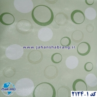 طرح‏ ‏کاغذ‏ ‏دیواری دایره‌ای سبز برجسته مات‏ ‏یورو دکور‏ ‏‏کد 1-2124