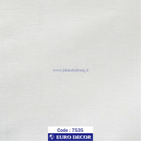 طرح‏ ‏کاغذ‏ ‏دیواری کنفی سفید برجسته مات یورو دکور‏ ‏‏کد 7535