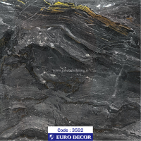 دکوری‏ ‏طرح‏ ‏سنگ‏ ‏هایگلاس‏ رگه طلایی یورو دکور‏ ‏‏کد 3592