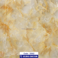 دکوری طرح سنگ ساده کرم ابر و بادی هایگلاس 60c*25 یورودکورچین 3562