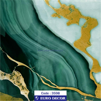 دکوری سنگ هایگلاس سبز یورو دکور‏ ‏‏کد 3598