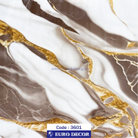 دکوری سنگ هایگلاس قهوه ای - طلایی یورو دکور‏ ‏‏کد 3601