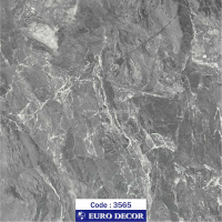 دکوری طرح سنگ ساده هایگلاس طوسی تیره روشن 60c*25 یورودکور چین کد3565